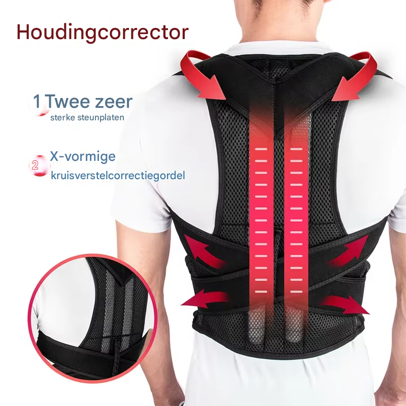 PosturePro™ Rugsteun & Houdingscorrector – Verlicht Rugpijn & Verbeter Je Houding