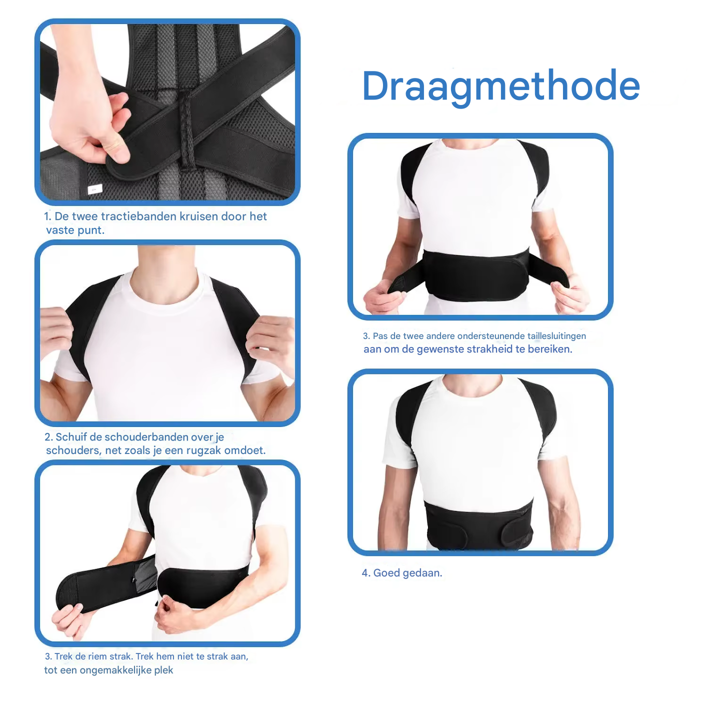 PosturePro™ Rugsteun & Houdingscorrector – Verlicht Rugpijn & Verbeter Je Houding