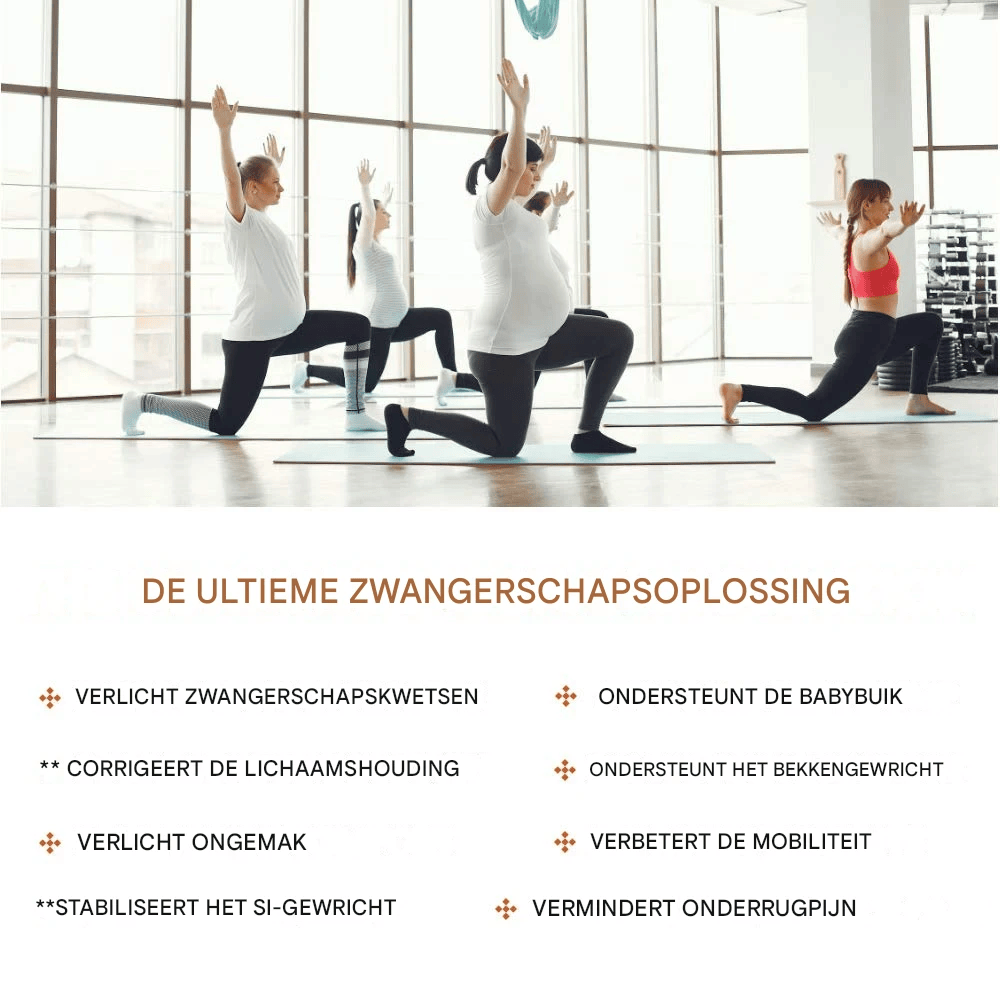 MamaRelief™ Zwangerschapsband – Rug- en Buiksteun voor Tijdens en na de Zwangerschap