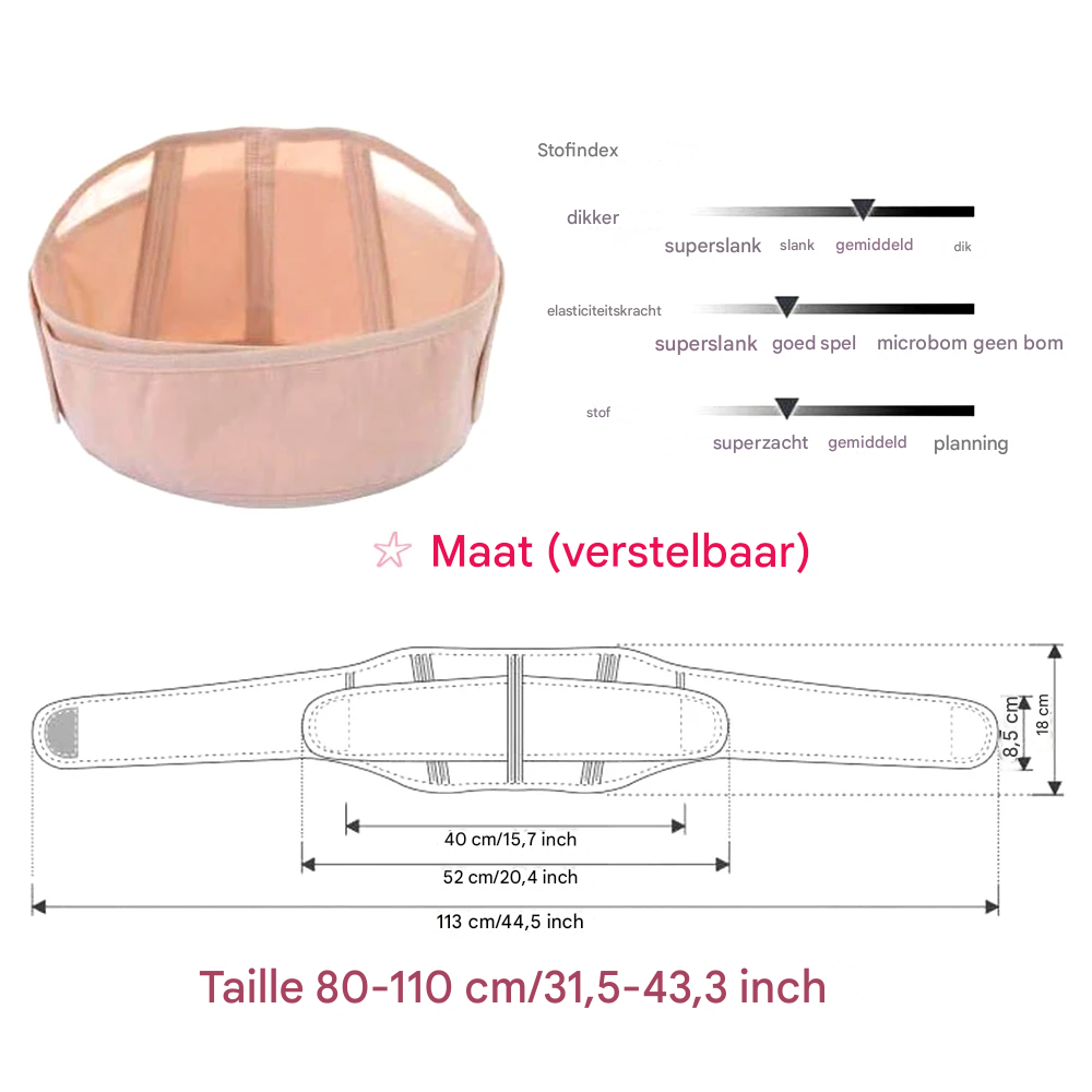 MamaRelief™ Zwangerschapsband – Rug- en Buiksteun voor Tijdens en na de Zwangerschap